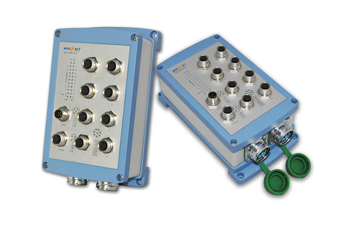IWS1908F2-M12 8 Gigabit M12 ports + 2 Gigabit DH24 LC fiber optic ports managed waterproof and shockproof industrial switch
