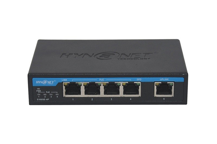 PX104 1-in-4-out 100Mbps desktop PoE extender